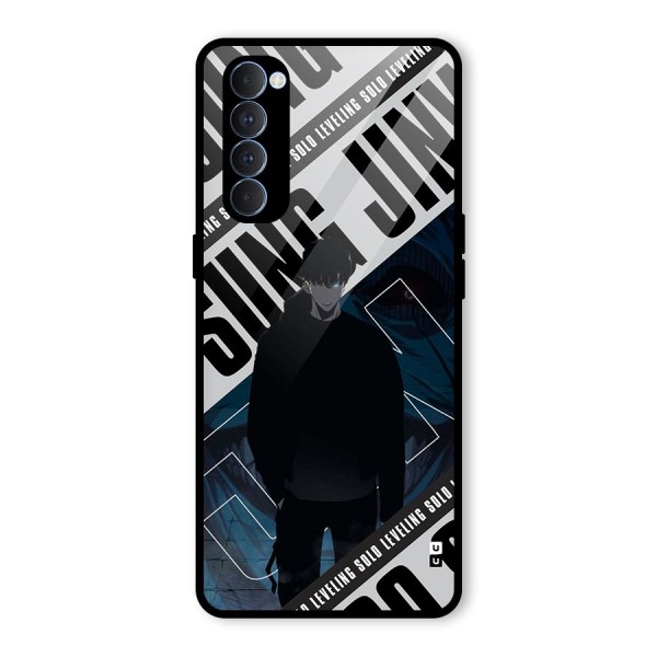 Awesome Jinwoo Rage Glass Back Case for Oppo Reno4 Pro