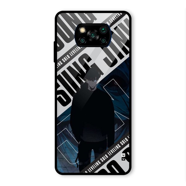 Awesome Jinwoo Rage Glass Back Case for Poco X3 Pro