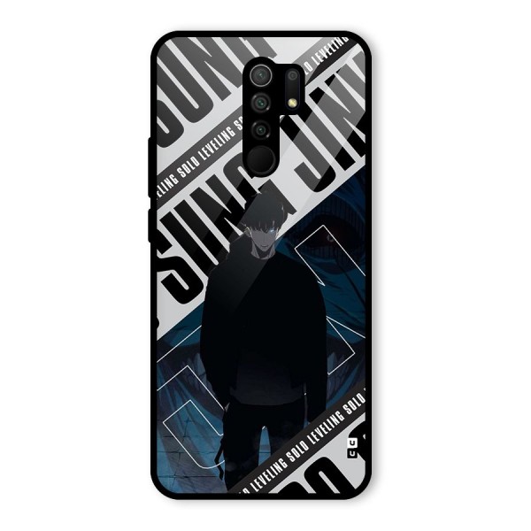 Awesome Jinwoo Rage Glass Back Case for Redmi 9 Prime