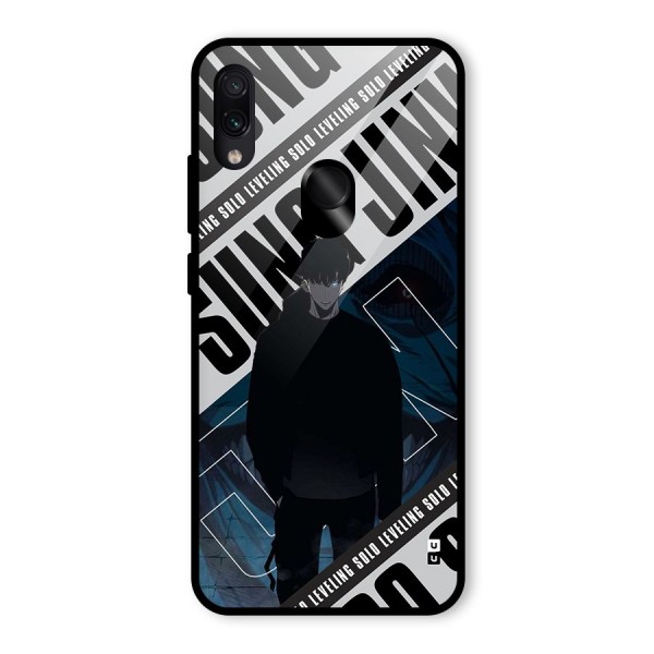 Awesome Jinwoo Rage Glass Back Case for Redmi Note 7S