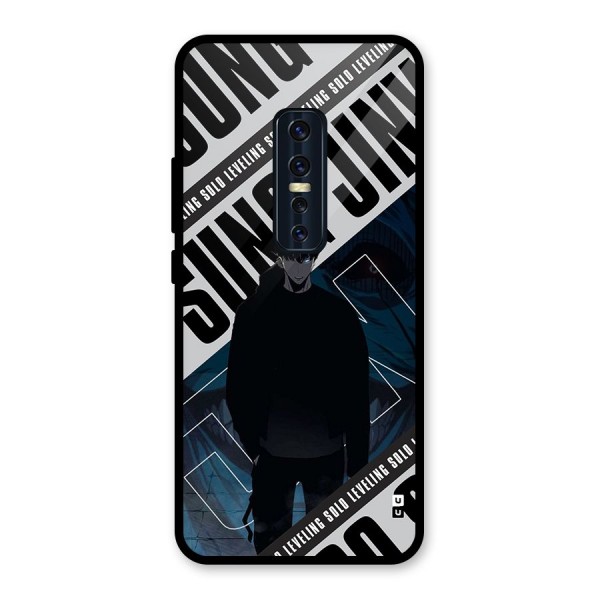 Awesome Jinwoo Rage Glass Back Case for Vivo V17 Pro