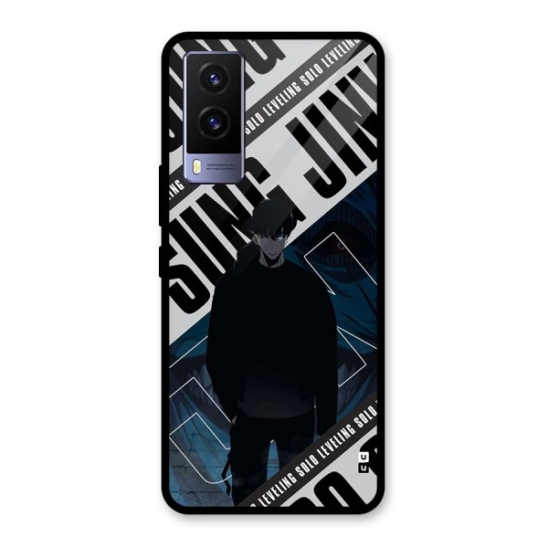 Awesome Jinwoo Rage Glass Back Case for Vivo V21e 5G