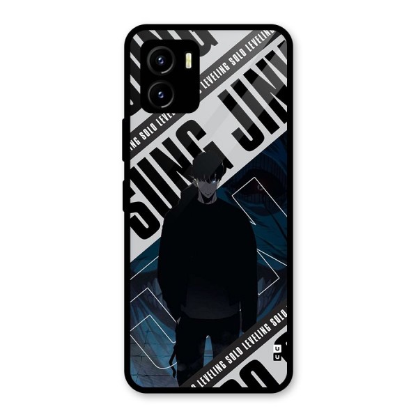 Awesome Jinwoo Rage Glass Back Case for Vivo Y15s