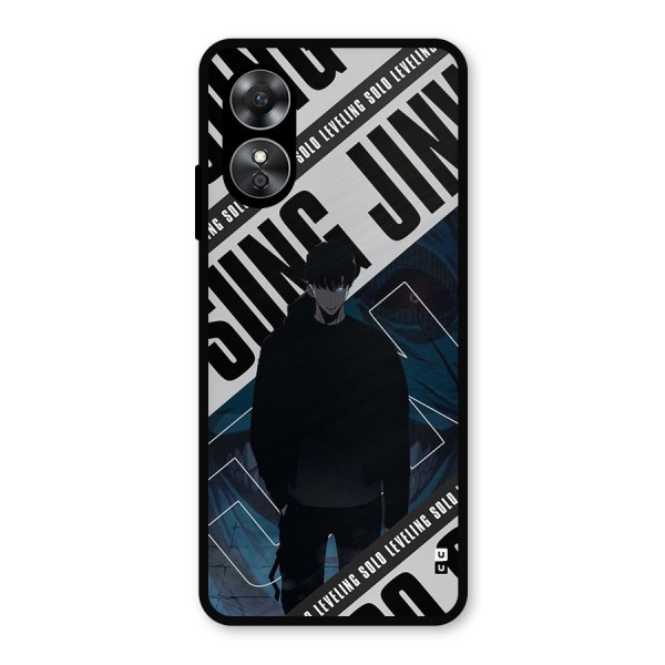 Awesome Jinwoo Rage Metal Back Case for Oppo A17