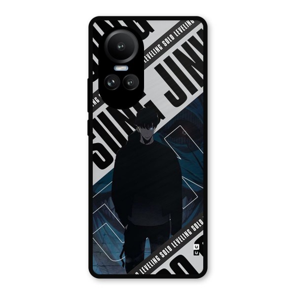 Awesome Jinwoo Rage Metal Back Case for Oppo Reno10