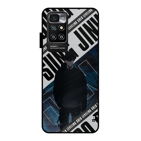 Awesome Jinwoo Rage Metal Back Case for Redmi 10 Prime