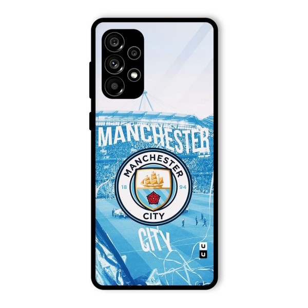 Awesome Manchester Glass Back Case for Galaxy A73 5G