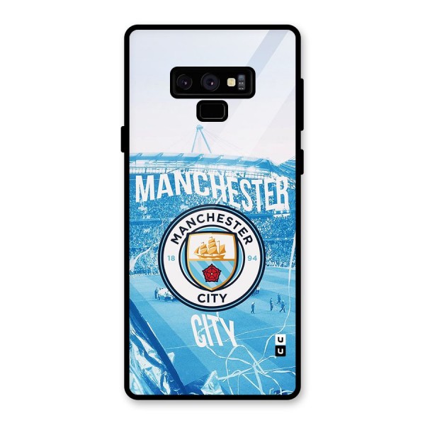 Awesome Manchester Glass Back Case for Galaxy Note 9