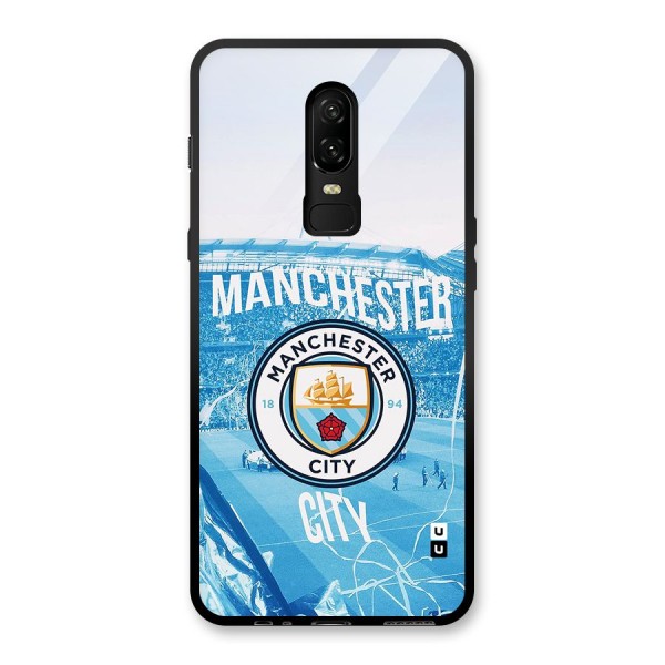 Awesome Manchester Glass Back Case for OnePlus 6