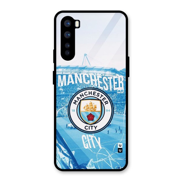 Awesome Manchester Glass Back Case for OnePlus Nord