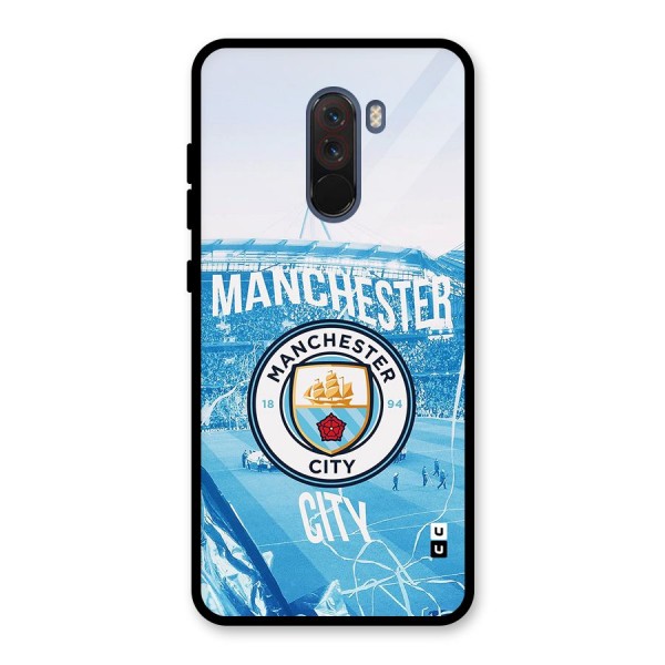 Awesome Manchester Glass Back Case for Poco F1