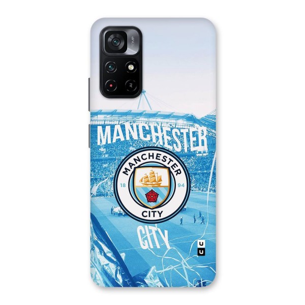 Awesome Manchester Glass Back Case for Poco M4 Pro 5G