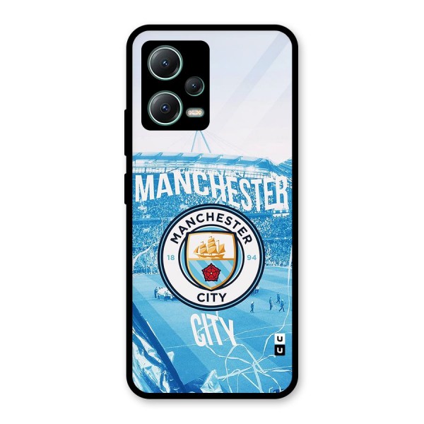 Awesome Manchester Glass Back Case for Poco X5