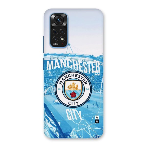 Awesome Manchester Glass Back Case for Redmi Note 11S