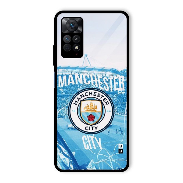 Awesome Manchester Glass Back Case for Redmi Note 11 Pro