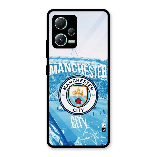 Awesome Manchester Glass Back Case for Redmi Note 12 5G