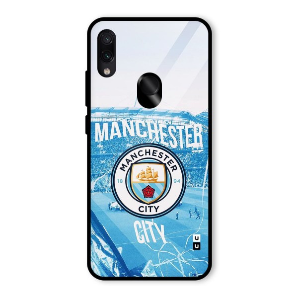 Awesome Manchester Glass Back Case for Redmi Note 7