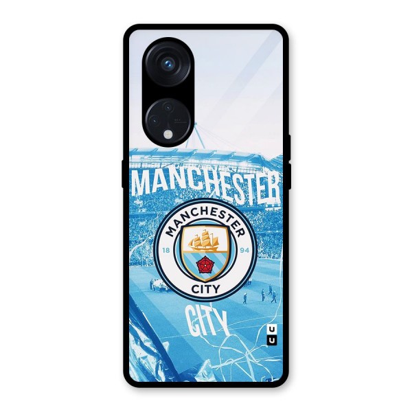 Awesome Manchester Glass Back Case for Reno8 T 5G