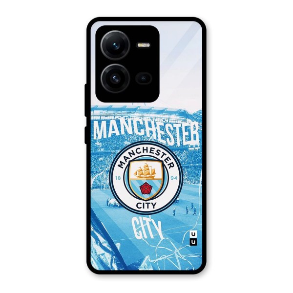 Awesome Manchester Glass Back Case for Vivo V25