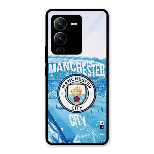 Awesome Manchester Glass Back Case for Vivo V25 Pro