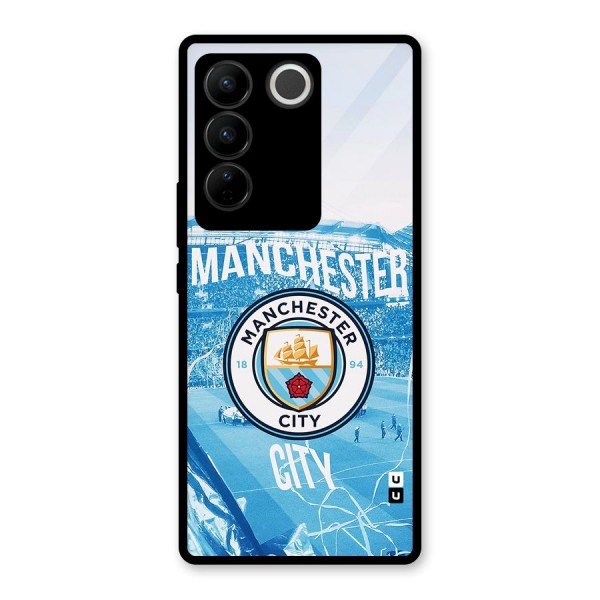 Awesome Manchester Glass Back Case for Vivo V27 Pro