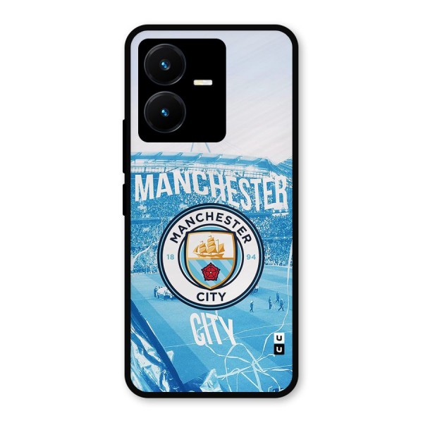 Awesome Manchester Metal Back Case for Vivo Y22s