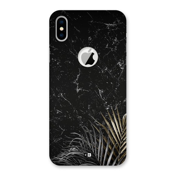 Awesome Royal Marble Back Case for iPhone XS Logo Cut