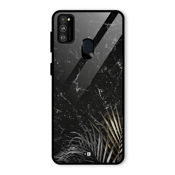 Awesome Royal Marble Glass Back Case for Galaxy M30s