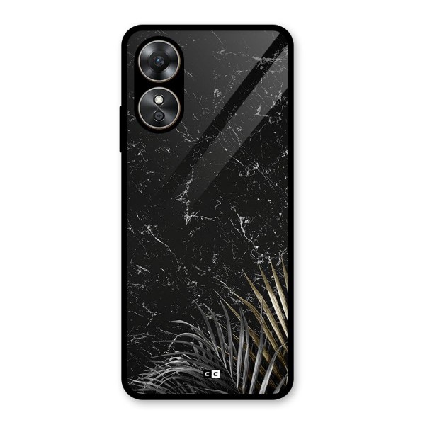 Awesome Royal Marble Glass Back Case for Oppo A17