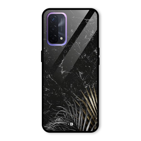 Awesome Royal Marble Glass Back Case for Oppo A74 5G