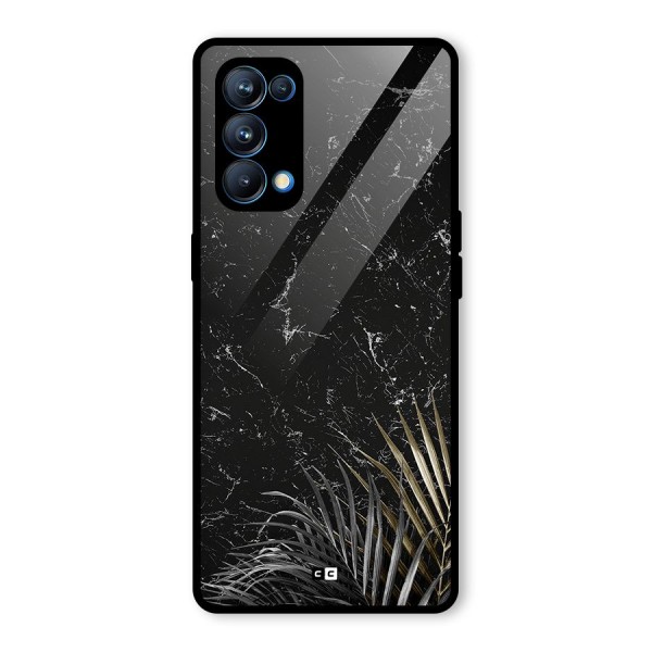 Awesome Royal Marble Glass Back Case for Oppo Reno5 Pro 5G