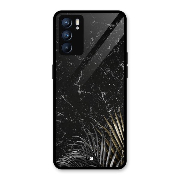 Awesome Royal Marble Glass Back Case for Oppo Reno6 5G