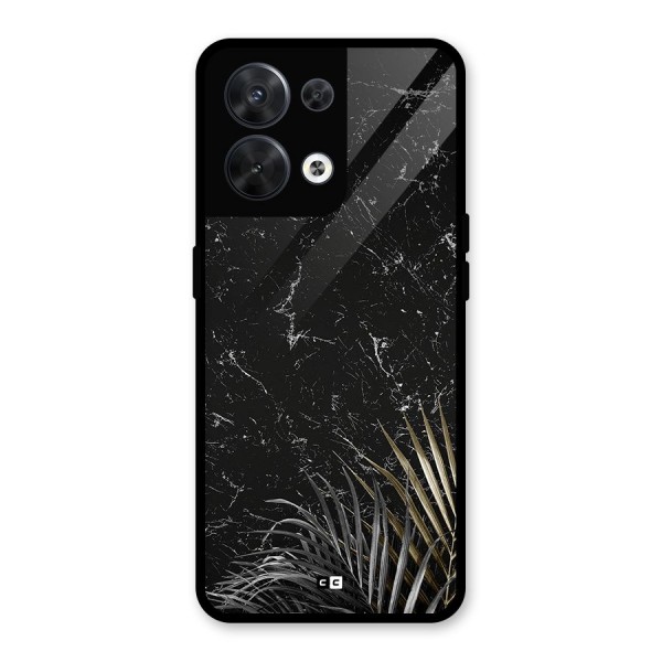 Awesome Royal Marble Glass Back Case for Oppo Reno8 5G