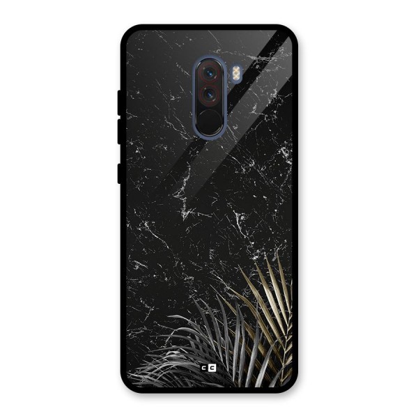 Awesome Royal Marble Glass Back Case for Poco F1