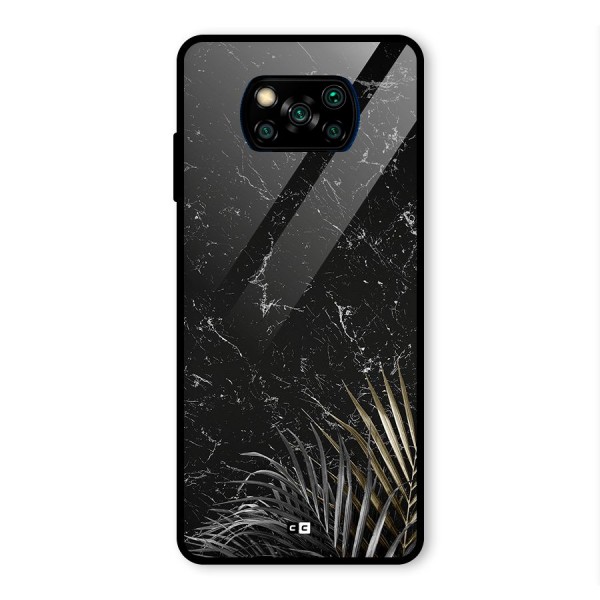 Awesome Royal Marble Glass Back Case for Poco X3 Pro