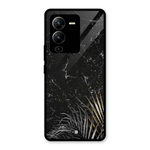 Awesome Royal Marble Glass Back Case for Vivo V25 Pro