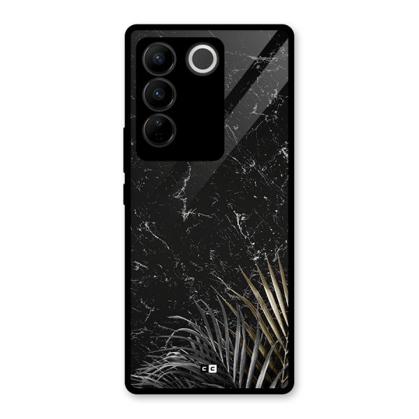 Awesome Royal Marble Glass Back Case for Vivo V27