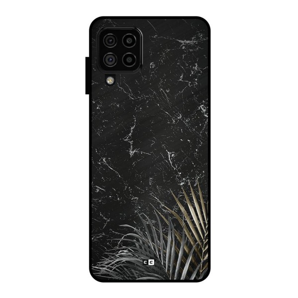 Awesome Royal Marble Metal Back Case for Galaxy A22 4G