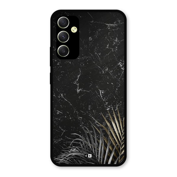 Awesome Royal Marble Metal Back Case for Galaxy A34