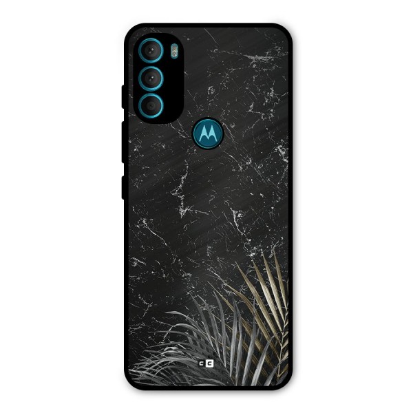 Awesome Royal Marble Metal Back Case for Moto G71 5G