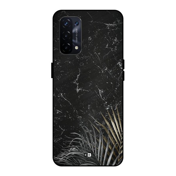 Awesome Royal Marble Metal Back Case for Oppo A74 5G