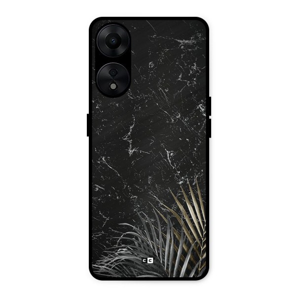 Awesome Royal Marble Metal Back Case for Oppo A78 5G