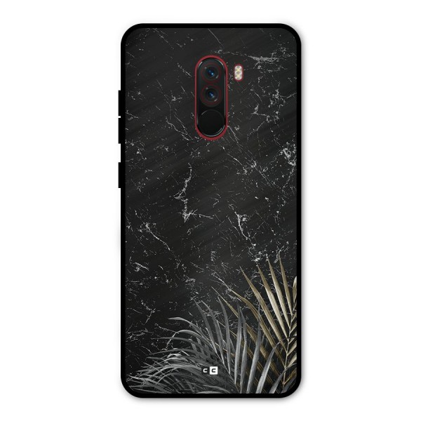 Awesome Royal Marble Metal Back Case for Poco F1