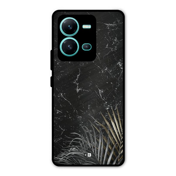 Awesome Royal Marble Metal Back Case for Vivo V25