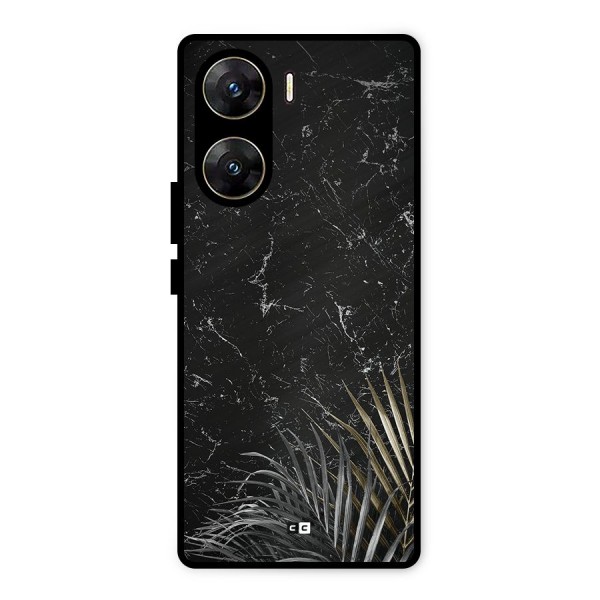 Awesome Royal Marble Metal Back Case for Vivo V29e