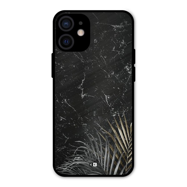 Awesome Royal Marble Metal Back Case for iPhone 12 Mini