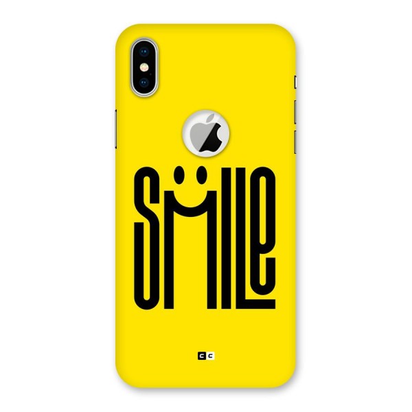 Awesome Smile Back Case for iPhone XS Logo Cut