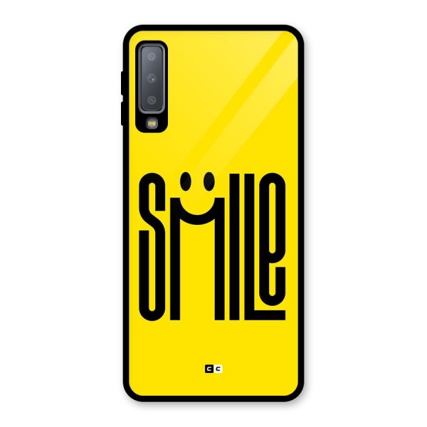 Awesome Smile Glass Back Case for Galaxy A7 (2018)