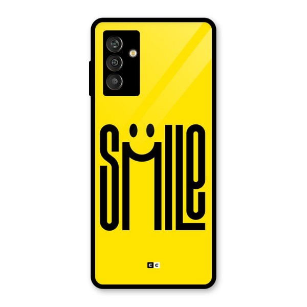 Awesome Smile Glass Back Case for Galaxy M13