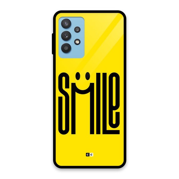 Awesome Smile Glass Back Case for Galaxy M32 5G